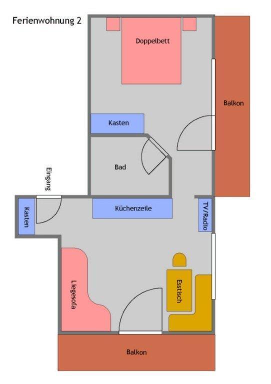ファアーク・アム・ゼーHaus Am Waldアパートメント 部屋 写真