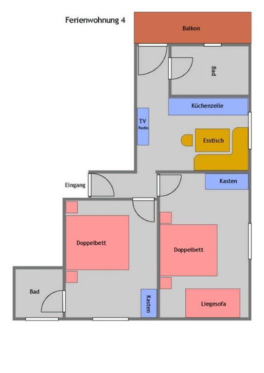 ファアーク・アム・ゼーHaus Am Waldアパートメント エクステリア 写真